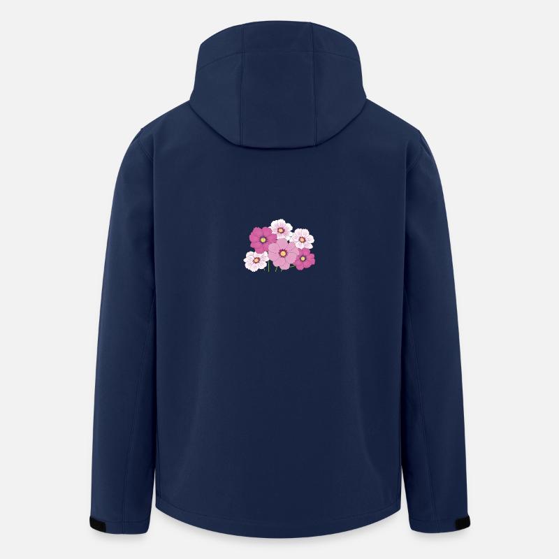 Blumen - Recycelte Männer Softshell-Jacke von Stanley/Stella - Navy