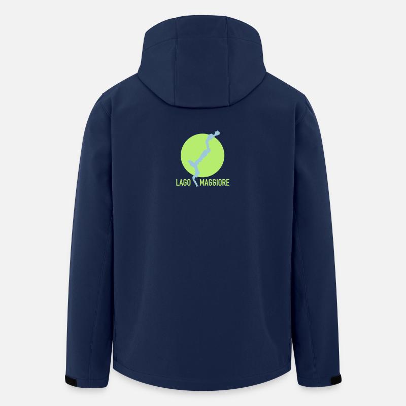 LAGO MAGGIORE – Italien / Schweiz - Recycelte Männer Softshell-Jacke von Stanley/Stella - Navy