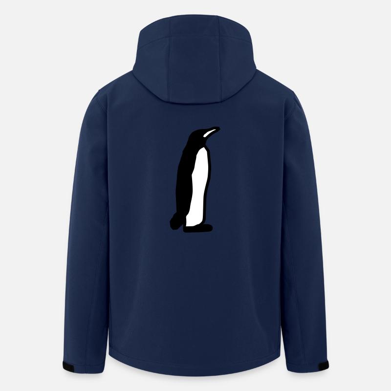 Pinguin Geschenk Geschenkidee - Recycelte Männer Softshell-Jacke von Stanley/Stella - Navy