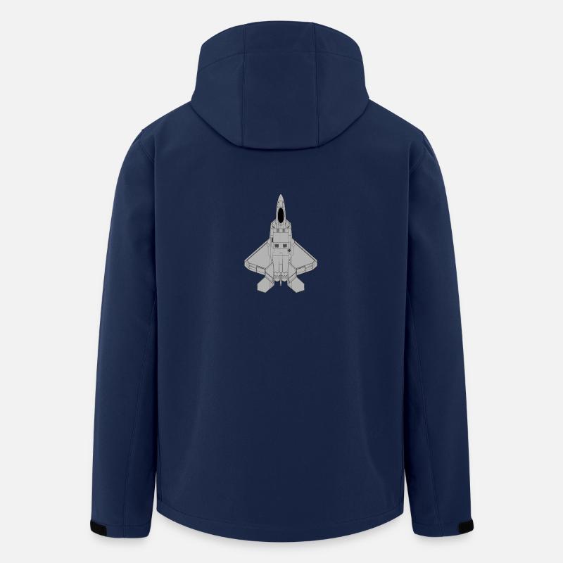 Kampfflugzeug - Recycelte Männer Softshell-Jacke von Stanley/Stella - Navy