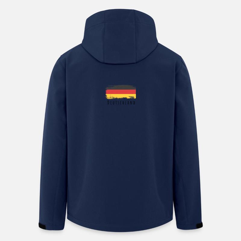 Deutschland - Recycelte Männer Softshell-Jacke von Stanley/Stella - Navy