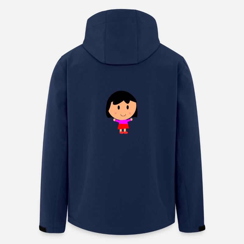 Mädchen Cartoon - Recycelte Männer Softshell-Jacke von Stanley/Stella - Navy