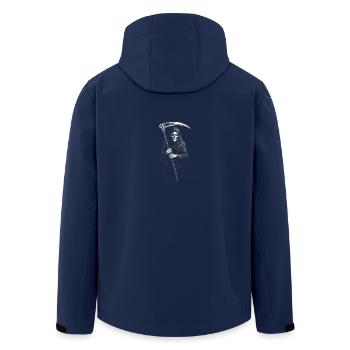 Grim Reaper - Superbe citation de Skeleton Time - Veste softshell homme en polyester recyclé Stanley/Stella - marine - Dos - AI Model Male 185 light (185cm)