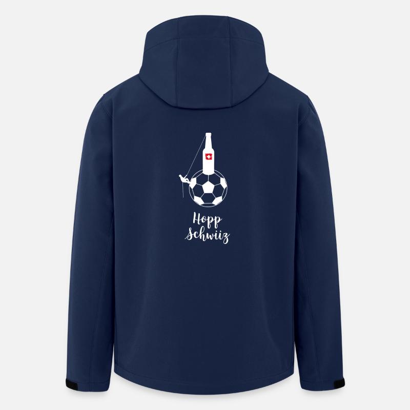 Hopp Schwiiz - Recycelte Männer Softshell-Jacke von Stanley/Stella - Navy