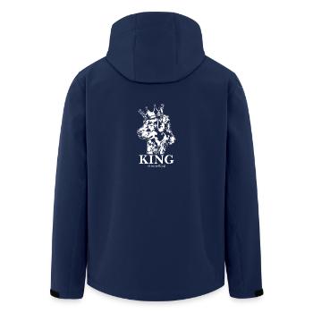 Golden Retriever King of everything Hund Wilsigns - Recycelte Männer Softshell-Jacke von Stanley/Stella - Navy - Hinten - AI Model Male 185 light (185cm)