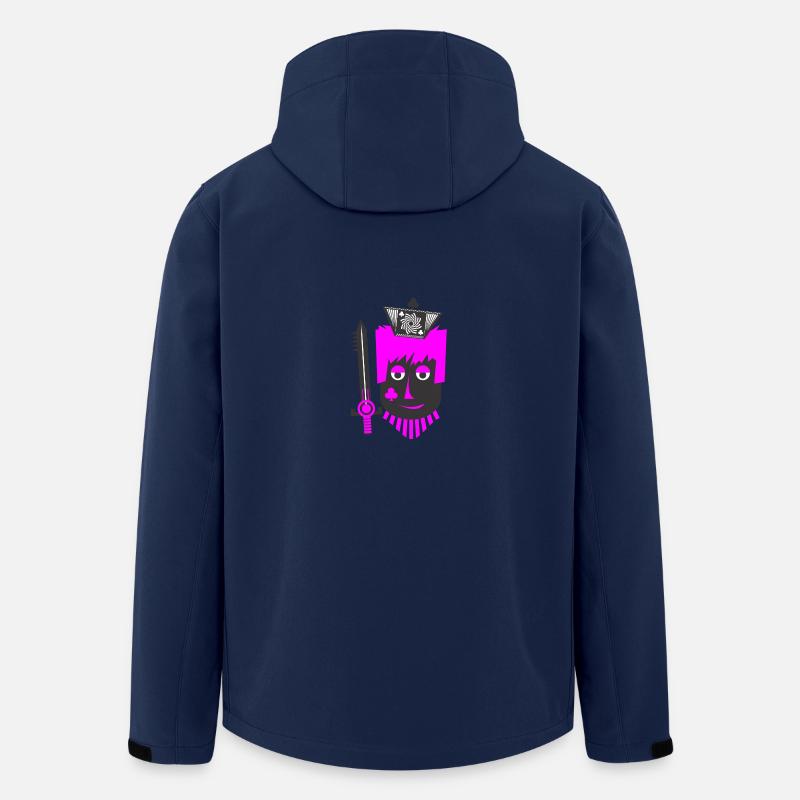 Rosa Königin - Recycelte Männer Softshell-Jacke von Stanley/Stella - Navy