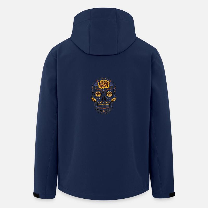 mexikanischer totenkopf - Recycelte Männer Softshell-Jacke von Stanley/Stella - Navy