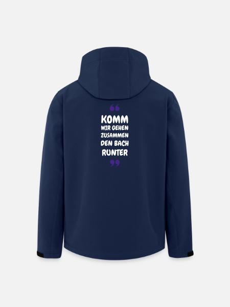 Komm wir gehen zusammen den Bach runter - Recycelte Männer Softshell-Jacke von Stanley/Stella - Navy