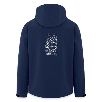 Aimé par un chien de berger allemand Chien Disant Chiens - Veste softshell homme en polyester recyclé Stanley/Stella - marine - Dos - AI Model Male 185 light (185cm)