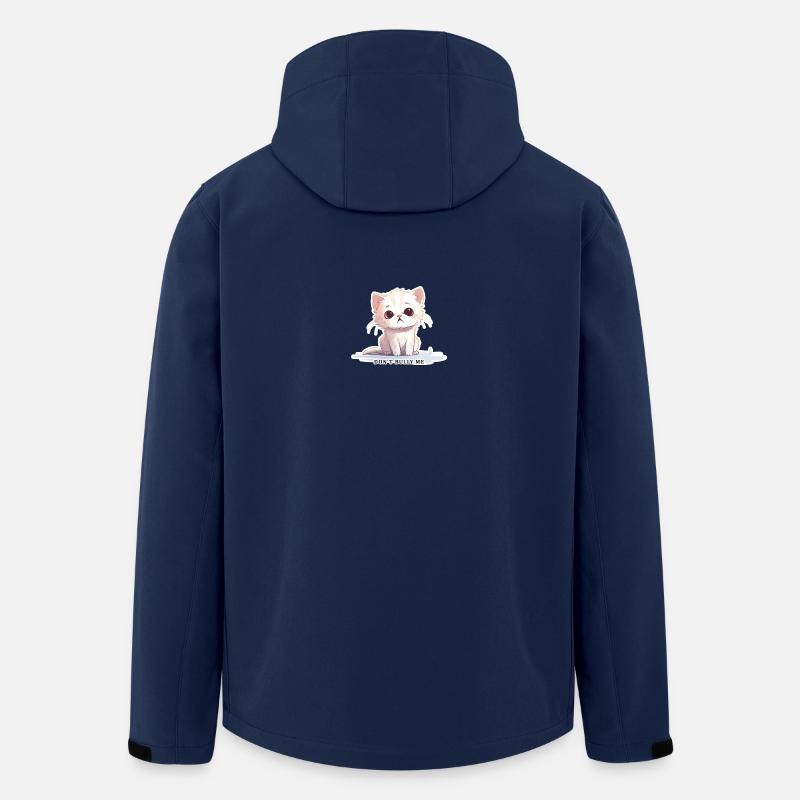 Don’t Bully Me – Süße Katze mit Botschaft - Recycelte Männer Softshell-Jacke von Stanley/Stella - Navy