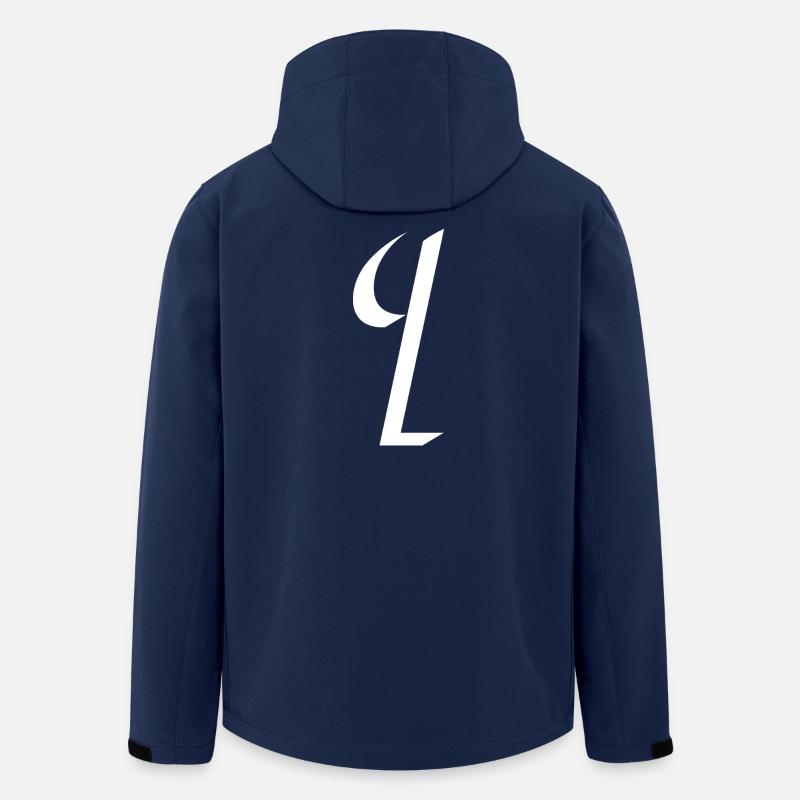 Letter I, Name, der Buchstabe I - Recycelte Männer Softshell-Jacke von Stanley/Stella - Navy