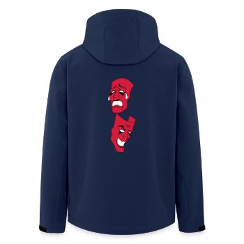 MASKEN Farbe Änderbar - Recycelte Männer Softshell-Jacke von Stanley/Stella - Navy - Hinten - AI Model Male 185 light (185cm)