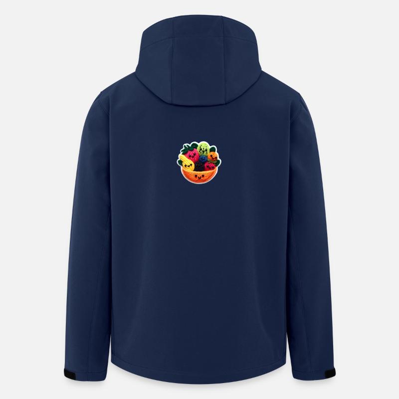 Fruit salad faces - Recycelte Männer Softshell-Jacke von Stanley/Stella - Navy