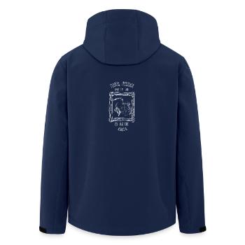 Pferde Stute - Recycelte Männer Softshell-Jacke von Stanley/Stella - Navy - Hinten - AI Model Male 185 light (185cm)