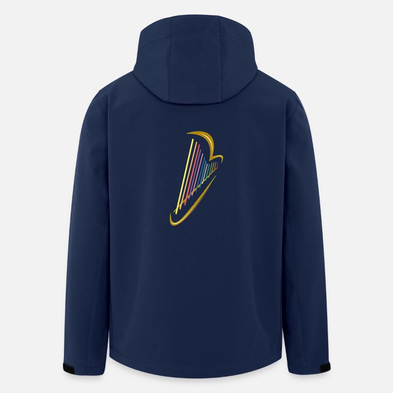 Harfe - Recycelte Männer Softshell-Jacke von Stanley/Stella - Navy