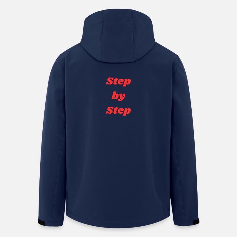 Typographie étape par étape - Veste softshell homme en polyester recyclé Stanley/Stella - marine