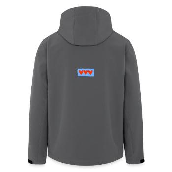PAAR. ICH HABE GERADE GEHEIRATET. Junggesellinnenabschied. VALENTINSTAG. MARIES - Recycelte Männer Softshell-Jacke von Stanley/Stella - Anthrazit - Hinten - AI Model Male 185 light (185cm)