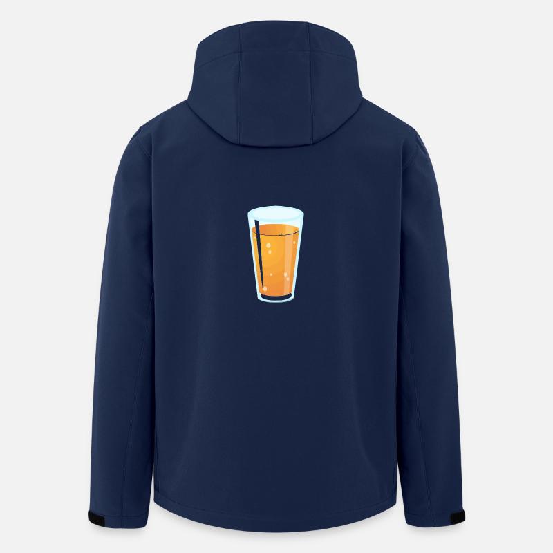 verre de jus - Veste softshell homme en polyester recyclé Stanley/Stella - marine