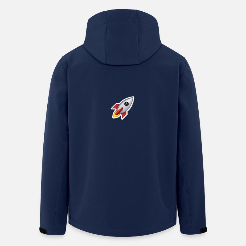 Dentacoin Rocket - Recycelte Männer Softshell-Jacke von Stanley/Stella - Navy