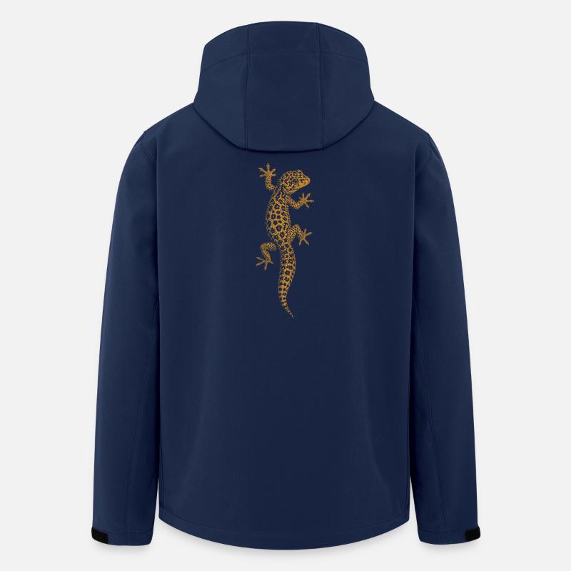 Leopardgecko - Recycelte Männer Softshell-Jacke von Stanley/Stella - Navy