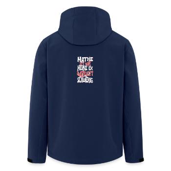 Mathe ist wie meine Ex Zweifelhaft Schwierig - Recycelte Männer Softshell-Jacke von Stanley/Stella - Navy - Hinten - AI Model Male 185 light (185cm)