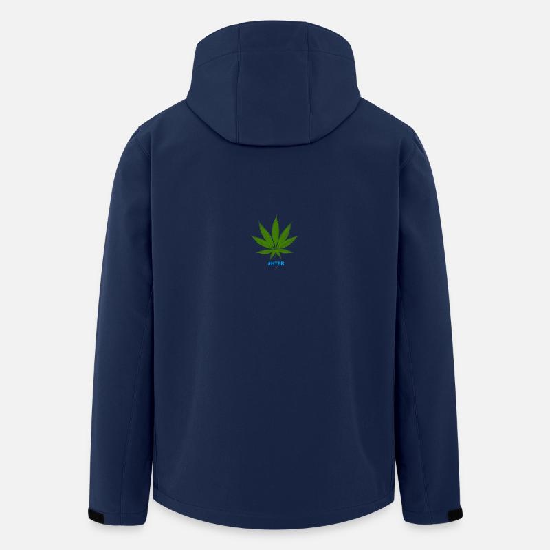 #Weed_HTBR - Men’s Recycled Softshell Jacket by Stanley/Stella - navy