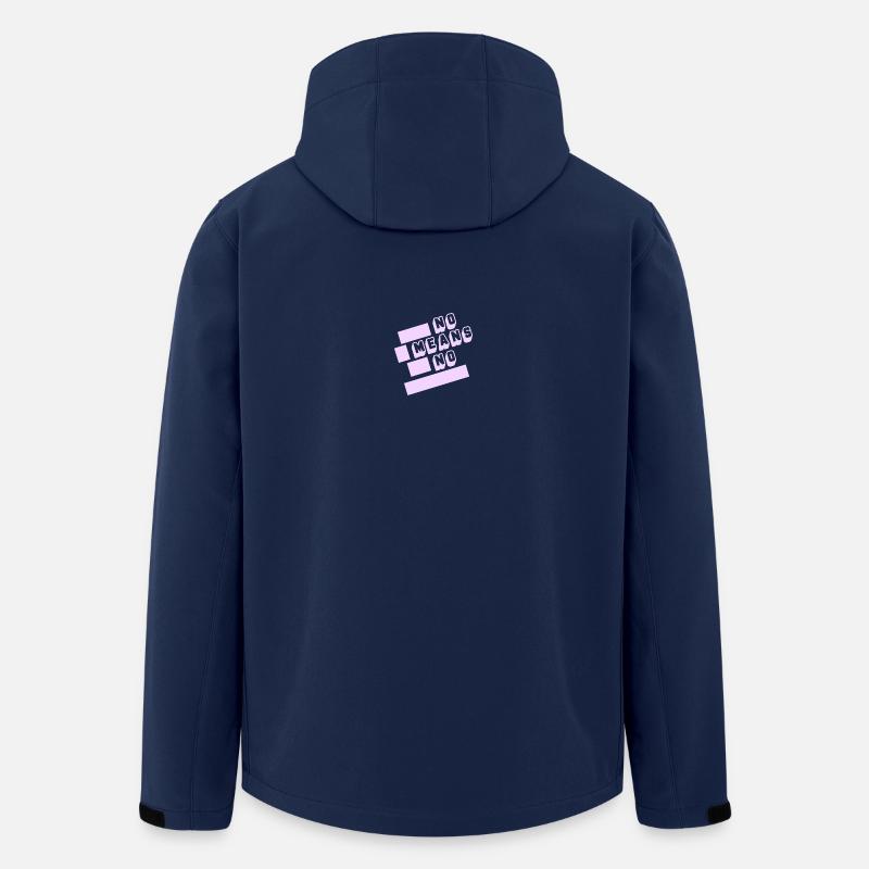 No means no - Recycelte Männer Softshell-Jacke von Stanley/Stella - Navy