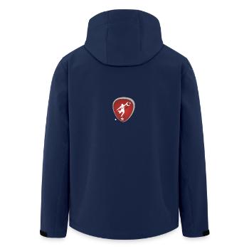 Fussball Tuerkei - Recycelte Männer Softshell-Jacke von Stanley/Stella - Navy - Hinten - AI Model Male 185 light (185cm)
