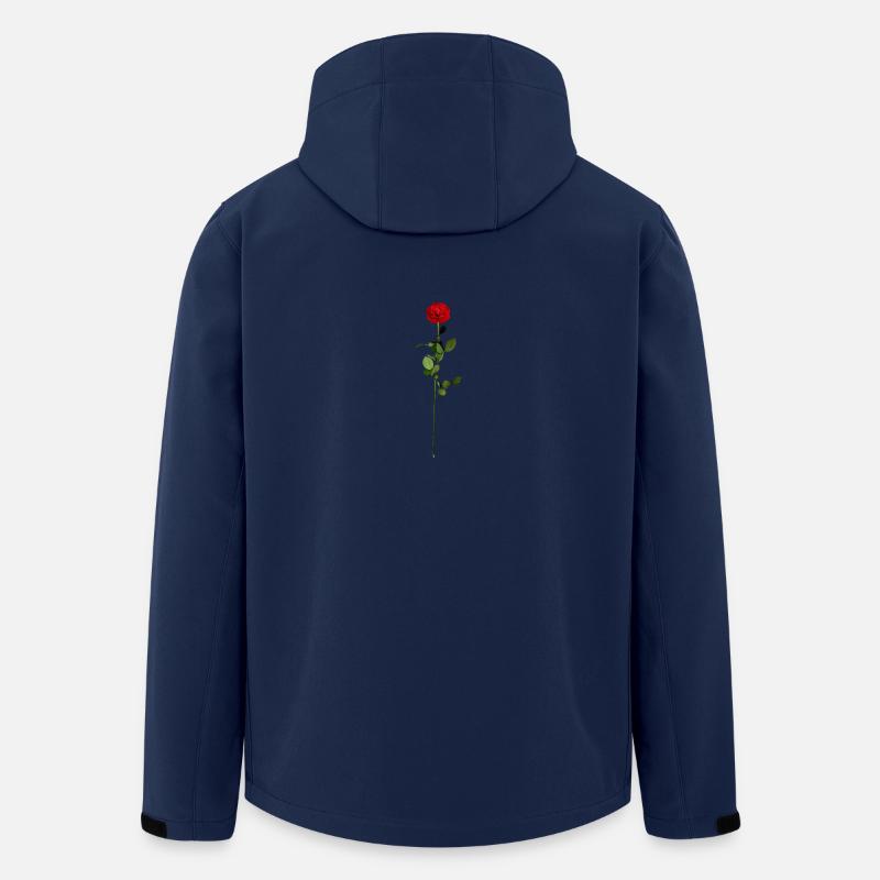 Rote Rose - Recycelte Männer Softshell-Jacke von Stanley/Stella - Navy