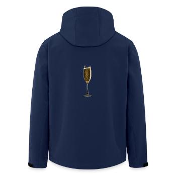 blockedTitle - Men’s Recycled Softshell Jacket by Stanley/Stella - navy - Back - AI Model Male 185 light (185cm)