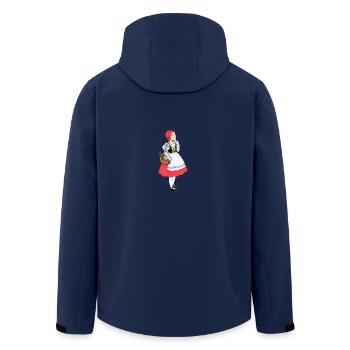 Little Red Riding Hood - Men’s Recycled Softshell Jacket by Stanley/Stella - navy - Back - AI Model Male 185 light (185cm)