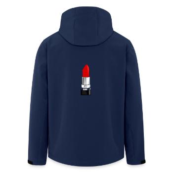 rouge à lèvres - Veste softshell homme en polyester recyclé Stanley/Stella - marine - Dos - AI Model Male 185 light (185cm)