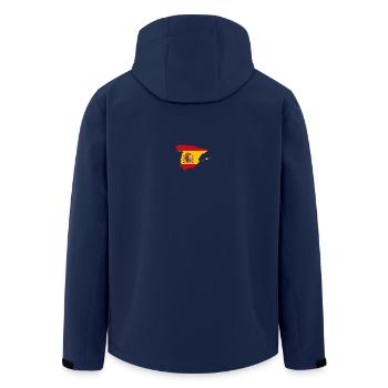 Spanien - Recycelte Männer Softshell-Jacke von Stanley/Stella - Navy - Hinten - AI Model Male 185 light (185cm)