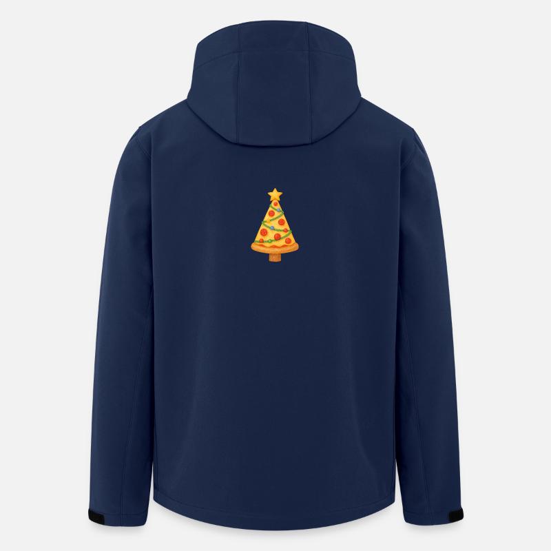 Pizza-Tannenbaum - Recycelte Männer Softshell-Jacke von Stanley/Stella - Navy