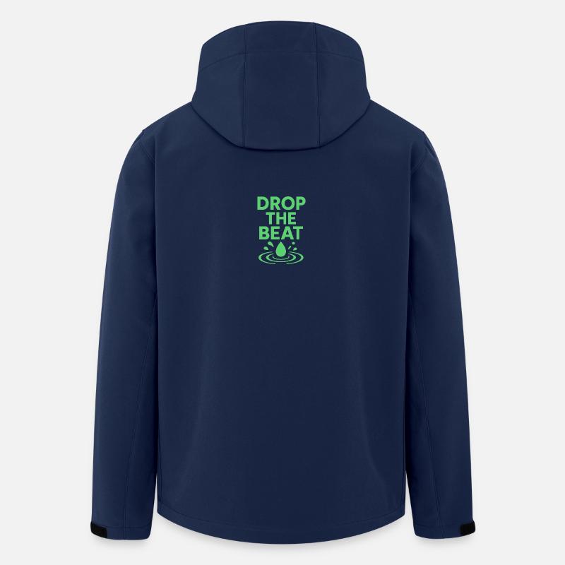 Drop the beat - Recycelte Männer Softshell-Jacke von Stanley/Stella - Navy