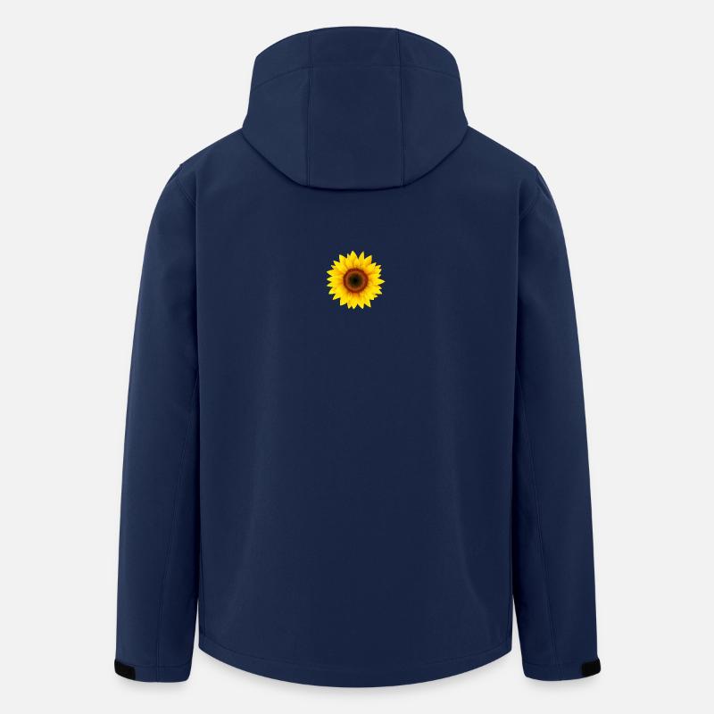 Sonnenblume - Recycelte Männer Softshell-Jacke von Stanley/Stella - Navy