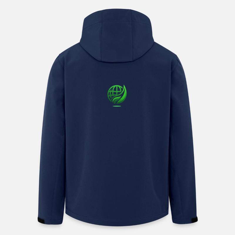 Green Power - Nachhaltigkeit und Umweltschutz - Recycelte Männer Softshell-Jacke von Stanley/Stella - Navy