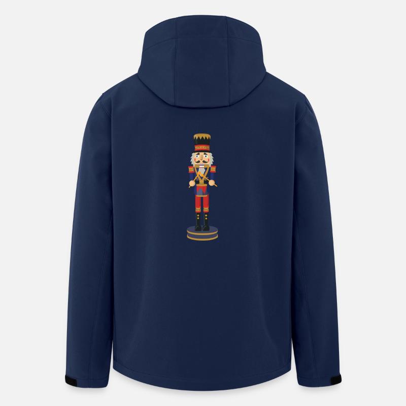 nutcracker nutcracker christmas christmas santa - Men’s Recycled Softshell Jacket by Stanley/Stella - navy