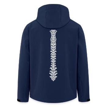 Backbone Spine Design - Men’s Recycled Softshell Jacket by Stanley/Stella - navy - Back - AI Model Male 185 light (185cm)