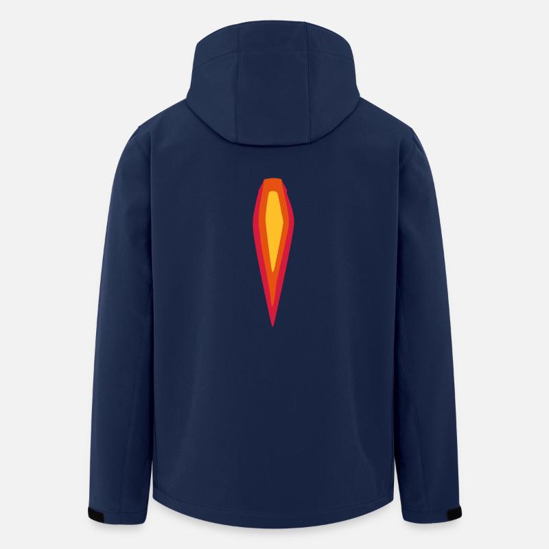 flamme - Veste softshell homme en polyester recyclé Discoverer Stanley/Stella - marine