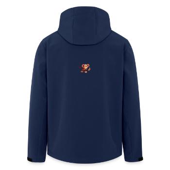 Monkey - Men’s Recycled Softshell Jacket by Stanley/Stella - navy - Back - AI Model Male 185 light (185cm)