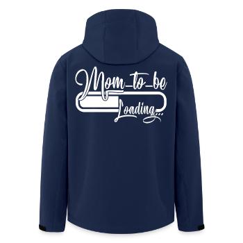 Mother's Day Mom To be Loading - Men’s Recycled Softshell Jacket by Stanley/Stella - navy - Back - AI Model Male 185 light (185cm)