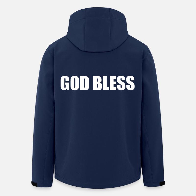 God bless - Men’s Recycled Softshell Jacket by Stanley/Stella - navy