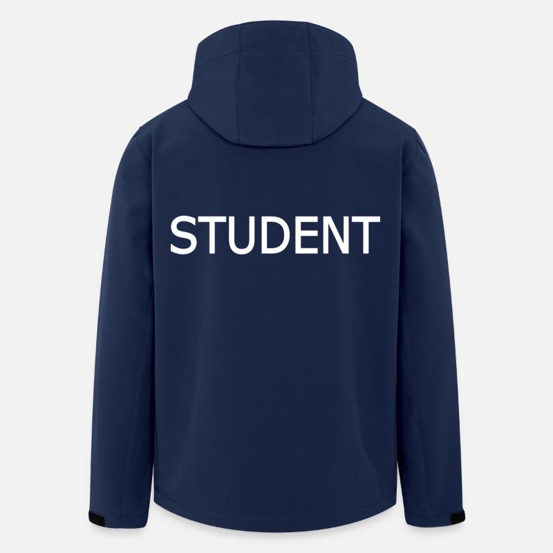 Student - Stanley/Stella herre softshelljakke i genanvendt polyester - marineblå