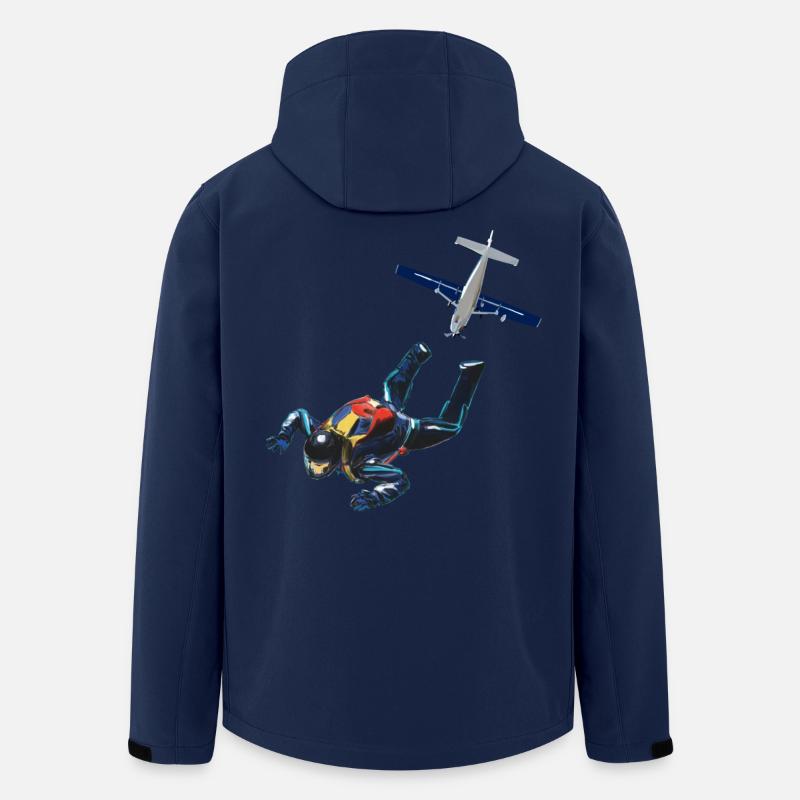 Skydiver - Recycelte Männer Softshell-Jacke von Stanley/Stella - Navy