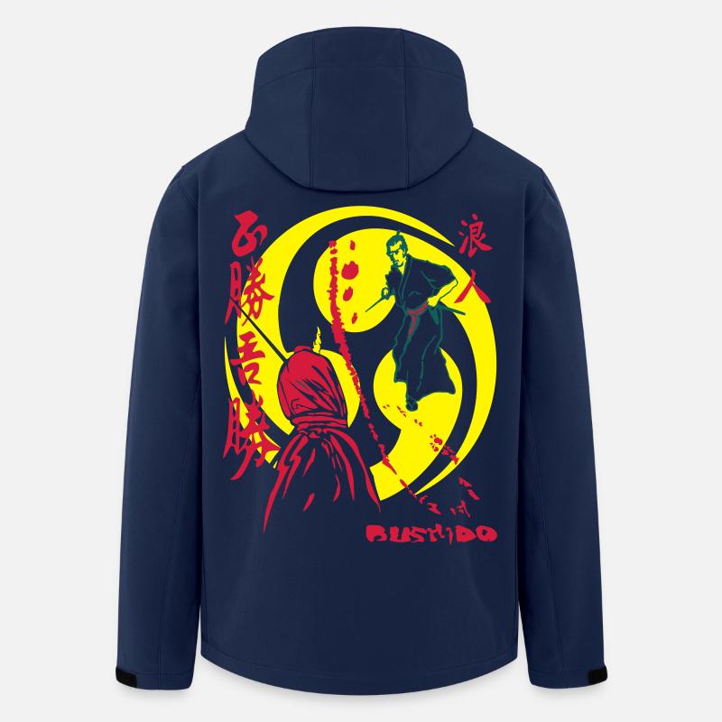 Samurai_Outlaw_5 - Recycelte Männer Softshell-Jacke von Stanley/Stella - Navy
