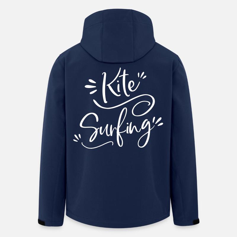 kitesurfing kitesurfer gift - Men’s Recycled Softshell Jacket by Stanley/Stella - navy
