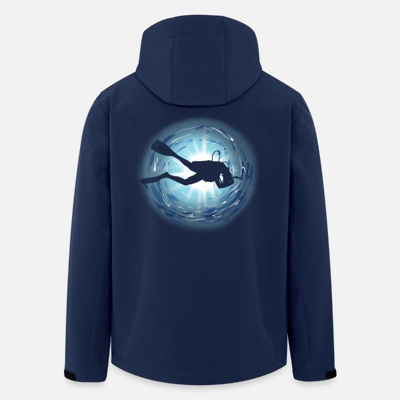 Taucher - Recycelte Männer Softshell-Jacke von Stanley/Stella - Navy
