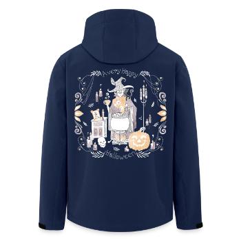 Gemütliches Halloween 2 - Recycelte Männer Softshell-Jacke von Stanley/Stella - Navy - Hinten - AI Model Male 185 light (185cm)