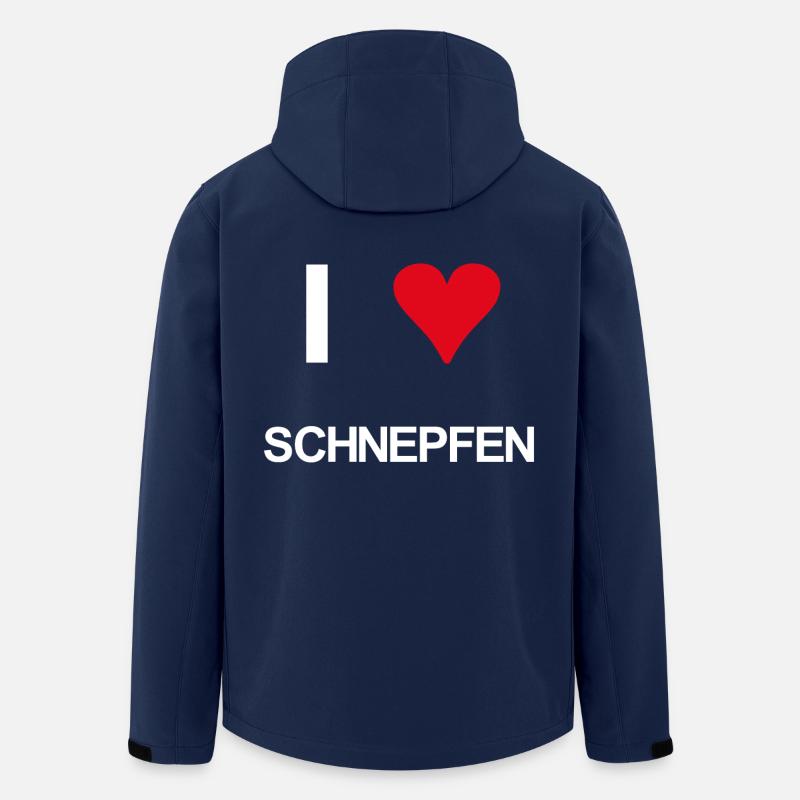 I love Schnepfen - Recycelte Männer Softshell-Jacke von Stanley/Stella - Navy